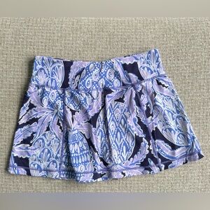 Lilly Pulitzer Blue and Purple Pineapple Skort